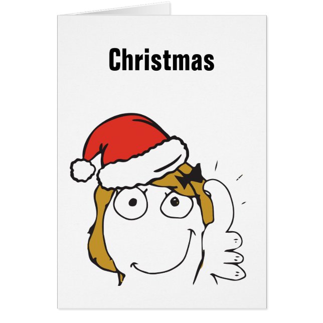 Kerst Meme Troll Le Me Blond Aangepast BEWERKBAAR (Voorkant)