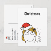 Kerst Memes Blond Troll Aangepaste tekst BEWERKBAA Feestdagenkaart (Voorkant / Achterkant)