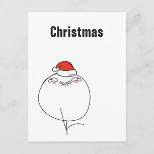 Kerst Memes Naïef Le Me Aangepaste tekst BEWERKBAA Feestdagenkaart
