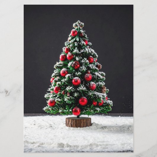 kerst menu (Achterkant)