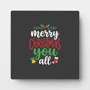 Kerst Merry U Allen Vakantie Typografie Fotoplaat
