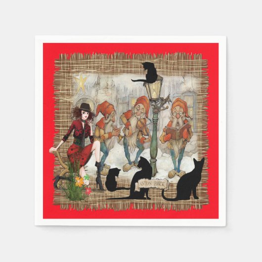 Kerst met Anton Pieck Servetten (Voorkant)