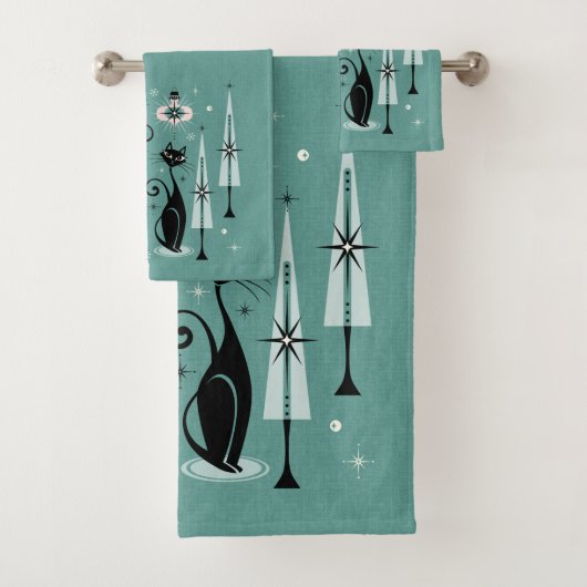 Kerst met atoomkerst in de middeleeuwen ©studioxin bad handdoek (Insitu)