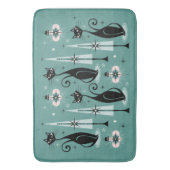 Kerst met atoomkerst in de middeleeuwen ©studioxin badmat (Voorkant Verticaal)