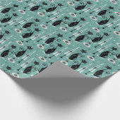 Kerst met atoomkerst in de middeleeuwen ©studioxin cadeaupapier (Hoek)