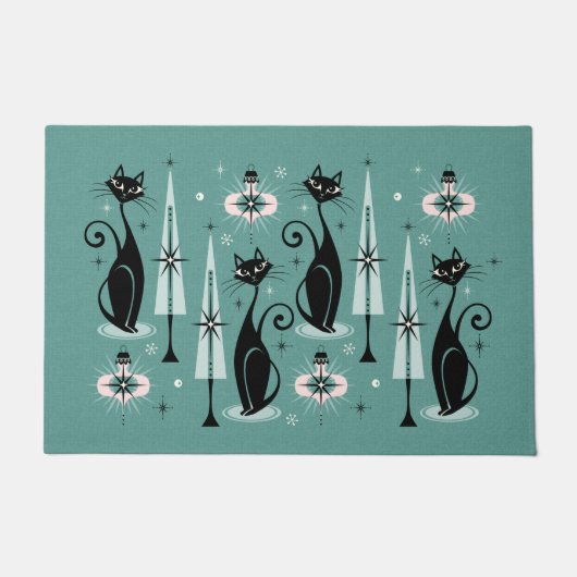 Kerst met atoomkerst in de middeleeuwen ©studioxin deurmat (Voorkant)