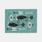 Kerst met atoomkerst in de middeleeuwen ©studioxin fleece deken (Voorkant (Horizontaal))