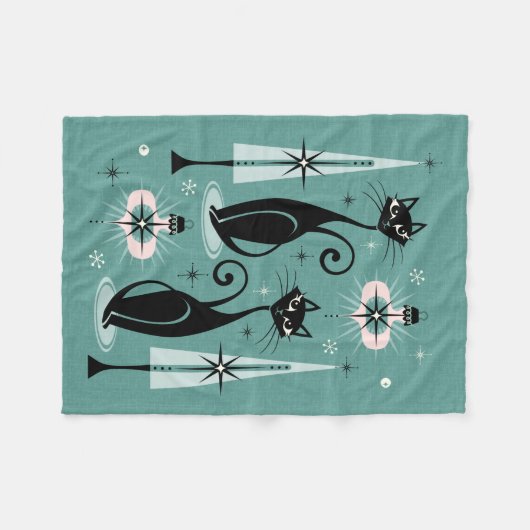 Kerst met atoomkerst in de middeleeuwen ©studioxin fleece deken (Voorkant (Horizontaal))