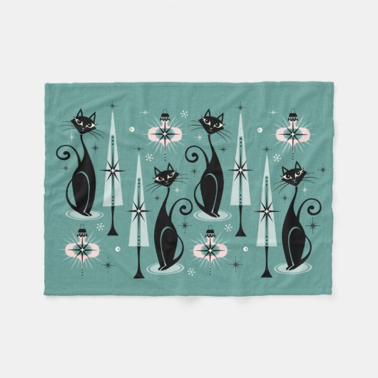 Kerst met atoomkerst in de middeleeuwen ©studioxin fleece deken (Voorkant (Horizontaal))