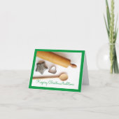 Kerst met  bakken keukengerei kaart (Voorkant)
