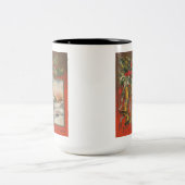  kerst met balletjes tweekleurige koffiemok (Center)