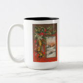  kerst met balletjes tweekleurige koffiemok (Links)