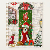 Kerst met Beagle hond Planner (Voorkant)