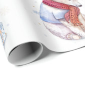 Kerst met Beary Persoonlijke Wonderland Beer Robin Cadeaupapier (Rol Hoek)