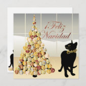 Kerst met Bella Spaans Kaart/Uitnodiging Kaart (Voorkant / Achterkant)