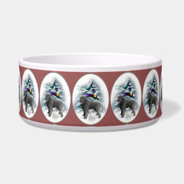 Kerst met Bouvier des Flandres  Voerbakje