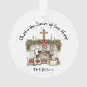 Kerst met Christus in het middelpunt Ornament (achterkant)