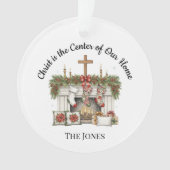 Kerst met Christus in het middelpunt Ornament (voorkant)