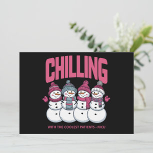 Kerst met de coolste patiënten NICU Kerstmis Feestdagenkaart