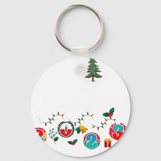 Kerst met de familie sleutelhanger (Voorkant)