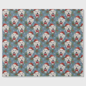 Kerst met de Goldendoodle Cadeaupapier (Vlak)