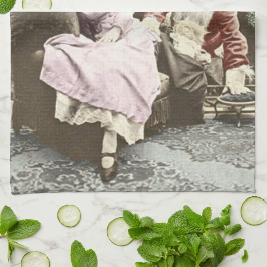  kerst met de kerst van de Creepy Theedoek (Gevouwen)