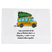 Kerst met de Kerstman in de schoolbus Groot Cadeauzakje (Achterkant)