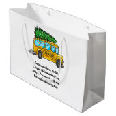 Kerst met de Kerstman in de schoolbus Groot Cadeauzakje (Achterkant Gekanteld)