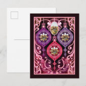 Kerst met decoratie - Foto kerstkaart Uitnodiging Briefkaart (Voorkant / Achterkant)