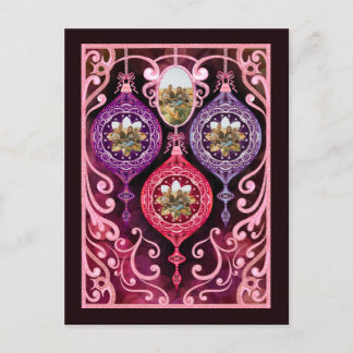 Kerst met decoratie - Foto kerstkaart Uitnodiging Briefkaart