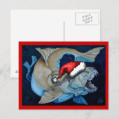 Kerst met Dunkleosteus Feestdagenkaart (Voorkant / Achterkant)