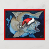 Kerst met Dunkleosteus Feestdagenkaart (Voorkant)