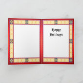 Kerst met een paard feestdagen kaart (Binnen)