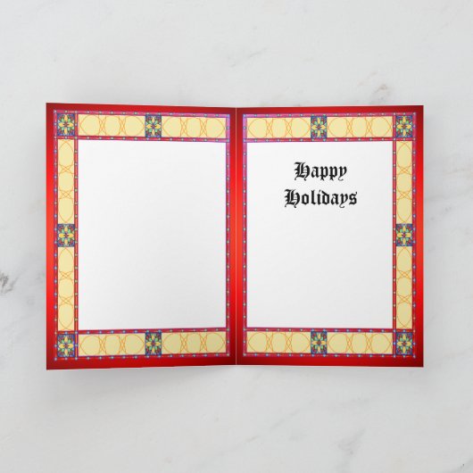 Kerst met een paard feestdagen kaart (Binnen)