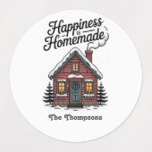 Kerst met een persoonlijke touch labels (Design 2)