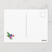 Kerst met een sneeuwman briefkaart (Achterkant)