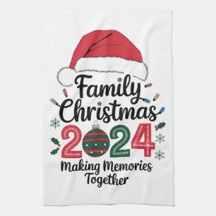 Kerst met Familie 2024 Herinneringen Maken Samen Theedoek