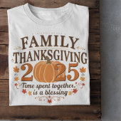 Kerst met familie 2025 Zegen Shirt