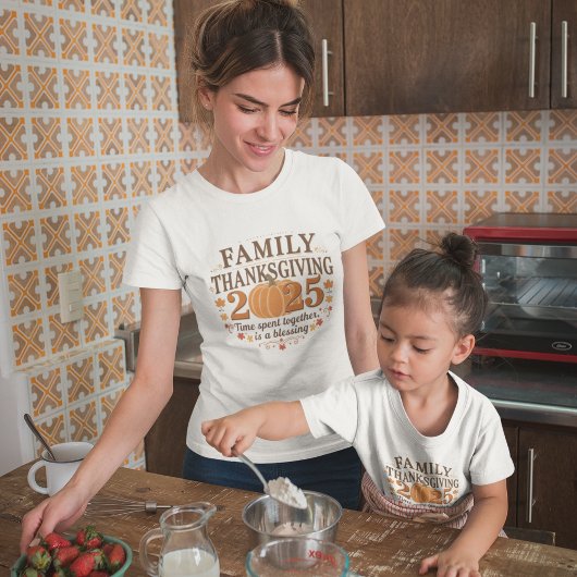 Kerst met familie 2025 Zegen Shirt