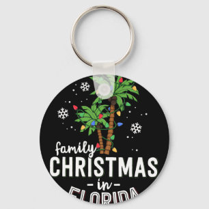Kerst met familie in Florida palmbomen Kerstmis st Sleutelhanger