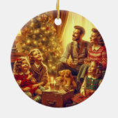 Kerst met familie Ornament (Achterkant)
