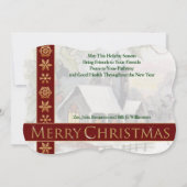  kerst met Fancy kerst in het land Feestdagenkaart (Achterkant)