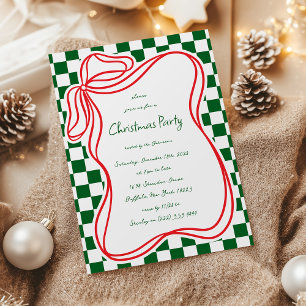 Kerst met fantasierijke handgetekende booglijst kaart