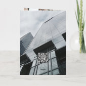 Kerst met feestelijke kerstbomen feestdagen kaart (Achterkant)