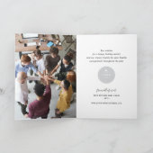 Kerst met feestelijke kerstbomen feestdagen kaart (Binnen)