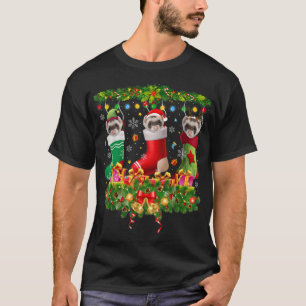 Kerst met feestjes met kerstcadeaus met lampje Paj T-shirt
