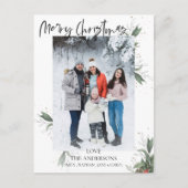 Kerst met feestkerst feestdagenkaart (Voorkant)