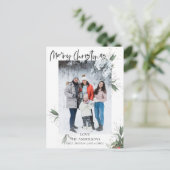 Kerst met feestkerst feestdagenkaart (Staand voorkant)