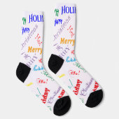 Kerst met gemengde tekst en lettertypen  sokken (Rechts)