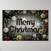 Kerst met glans poster (Voorkant)